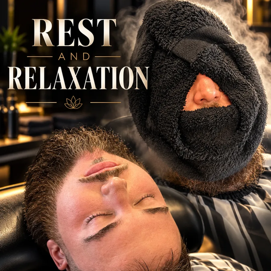 Rest and Relaxation: Steamed towels and a slow reset before you head back out.